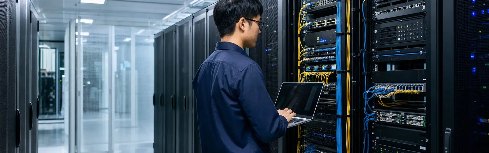 企业机房、服务器机柜与网络布线基础设施真实场景