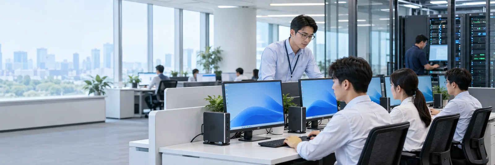 锐捷云桌面集中管理、终端部署与企业办公场景